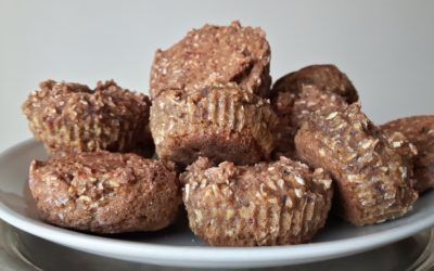 Muffinki z pulpy po produkcji soku (wegańskie, bez cukru)